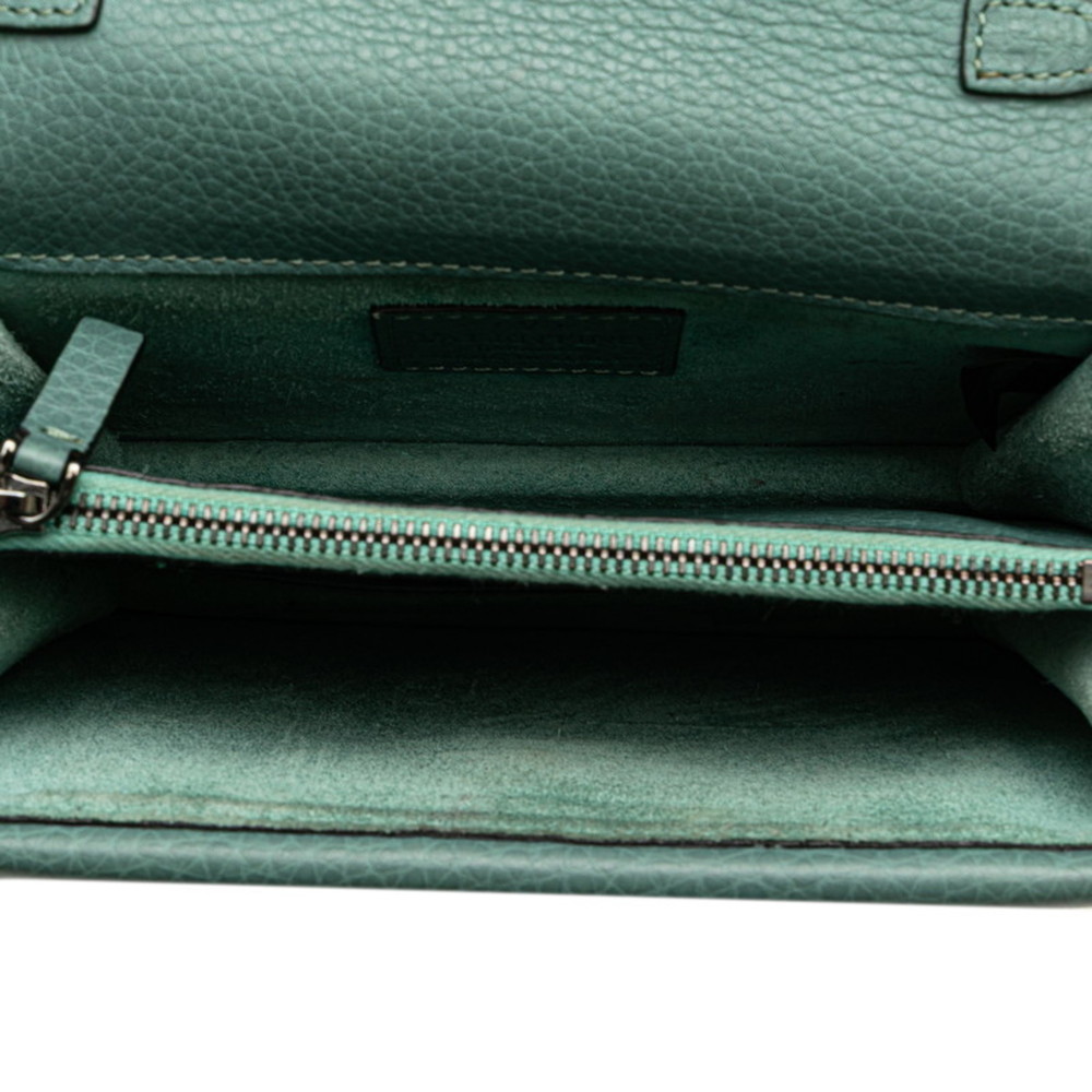 Valentino Rockstud Chain Shoulder Bag in Green Leather for Women. - Picture 9 of 10